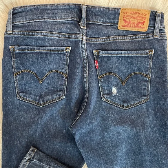 ❤️Levi’s❤️ Distressed Medium Wash Jeans Size 27 - Picture 6 of 13